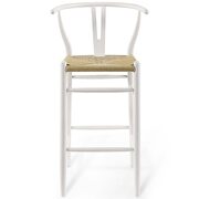 Wood bar stool in white by Modway additional picture 6