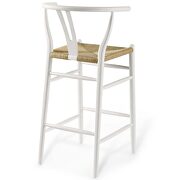 Wood bar stool in white by Modway additional picture 7