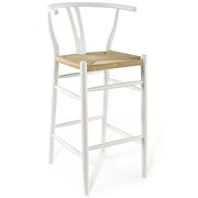 Wood bar stool in white by Modway additional picture 8
