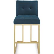 Gold stainless steel upholstered fabric counter stool in gold azure by Modway additional picture 7