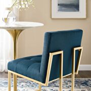 Gold stainless steel upholstered fabric bar stool in gold azure by Modway additional picture 7