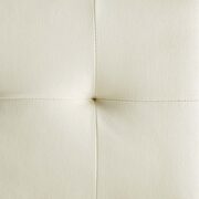 Gold stainless steel performance velvet bar stool in gold ivory additional photo 5 of 7