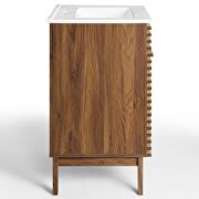 Bathroom vanity in walnut white by Modway additional picture 8