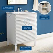 Bathroom vanity in white by Modway additional picture 2