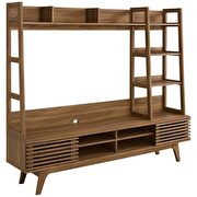 Tv stand entertainment center in walnut by Modway additional picture 2