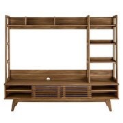 Tv stand entertainment center in walnut by Modway additional picture 4