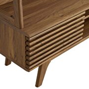 Tv stand entertainment center in walnut by Modway additional picture 5