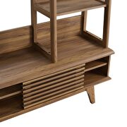 Tv stand entertainment center in walnut by Modway additional picture 6