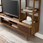 Tv stand entertainment center in walnut by Modway additional picture 7