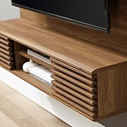 Wall mounted tv stand entertainment center in walnut by Modway additional picture 8