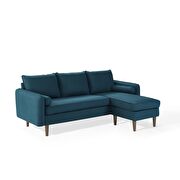 Right or left sectional sofa in azure additional photo 2 of 12