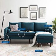 Right or left sectional sofa in azure by Modway additional picture 12