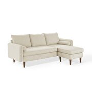 Right or left sectional sofa in beige by Modway additional picture 2