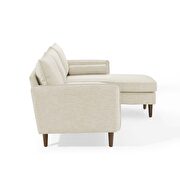 Right or left sectional sofa in beige by Modway additional picture 5