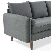 Right or left sectional sofa in gray by Modway additional picture 9
