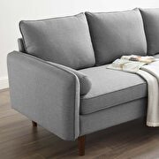 Right or left sectional sofa in light gray by Modway additional picture 11