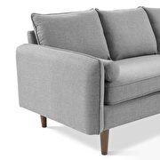 Right or left sectional sofa in light gray by Modway additional picture 9