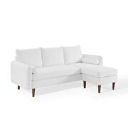 Right or left sectional sofa in white additional photo 2 of 12