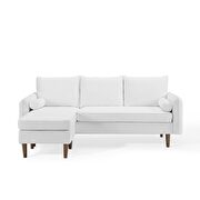 Right or left sectional sofa in white by Modway additional picture 6