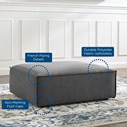 Ottoman in charcoal by Modway additional picture 7