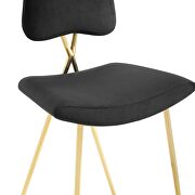 Performance velvet counter stool in black by Modway additional picture 4