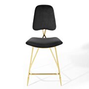 Performance velvet counter stool in black by Modway additional picture 6