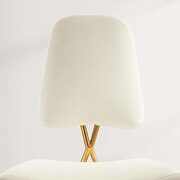 Performance velvet counter stool in ivory by Modway additional picture 2