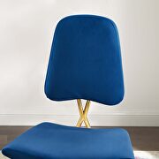 Performance velvet counter stool in navy by Modway additional picture 2