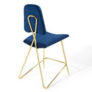Performance velvet counter stool in navy by Modway additional picture 7