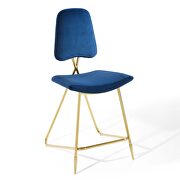 Performance velvet counter stool in navy by Modway additional picture 8