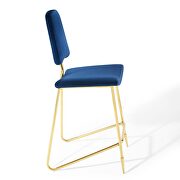Performance velvet bar stool in navy by Modway additional picture 5