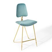 Performance velvet bar stool in sea blue by Modway additional picture 7