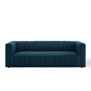 Channel tufted upholstered fabric sofa in azure by Modway additional picture 6