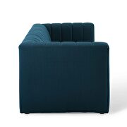 Channel tufted upholstered fabric sofa in azure by Modway additional picture 7