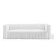 Channel tufted upholstered fabric sofa in white by Modway additional picture 6