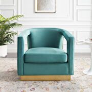 Performance velvet armchair in mint by Modway additional picture 2