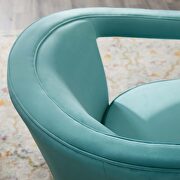 Performance velvet armchair in mint by Modway additional picture 4