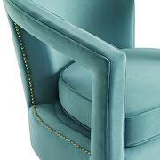Performance velvet armchair in mint by Modway additional picture 5