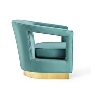 Performance velvet armchair in mint by Modway additional picture 7
