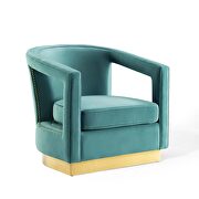 Performance velvet armchair in mint by Modway additional picture 9