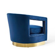 Performance velvet armchair in navy by Modway additional picture 6