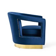 Performance velvet armchair in navy by Modway additional picture 7