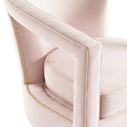 Performance velvet armchair in pink additional photo 5 of 10