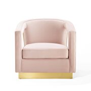 Performance velvet armchair in pink by Modway additional picture 8