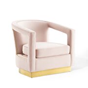 Performance velvet armchair in pink by Modway additional picture 9