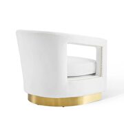 Performance velvet armchair in white by Modway additional picture 6
