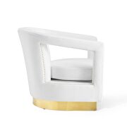 Performance velvet armchair in white by Modway additional picture 7