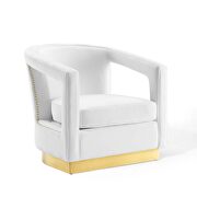 Performance velvet armchair in white by Modway additional picture 10
