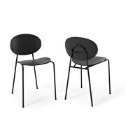 Dining side chair set of 2 in black by Modway additional picture 10