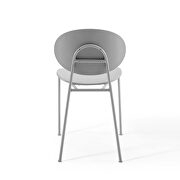 Dining side chair set of 2 in gray by Modway additional picture 6